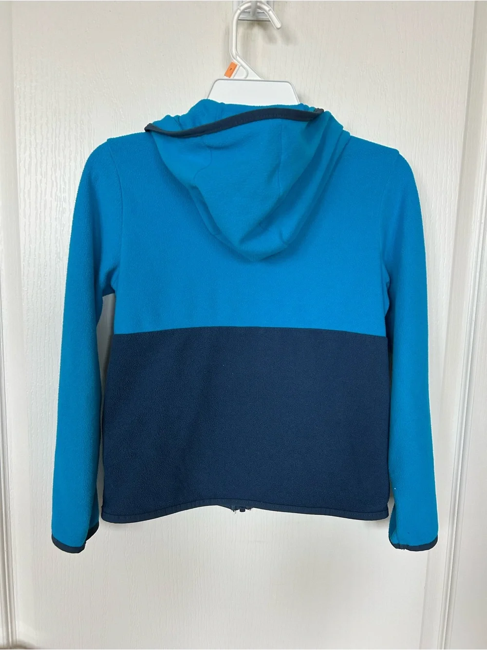 The North Face Kids Two-Tone Teal and Navy Full-Zip Hoodie